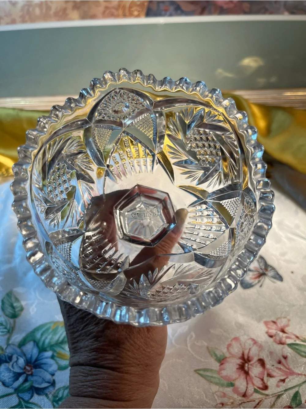 Crystal Compote Pedestal Bowl - Clear
